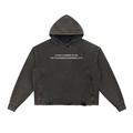 IT'S NOT CLOCKING TO YOU Vintage Washed Frayed-Hem Hoodie