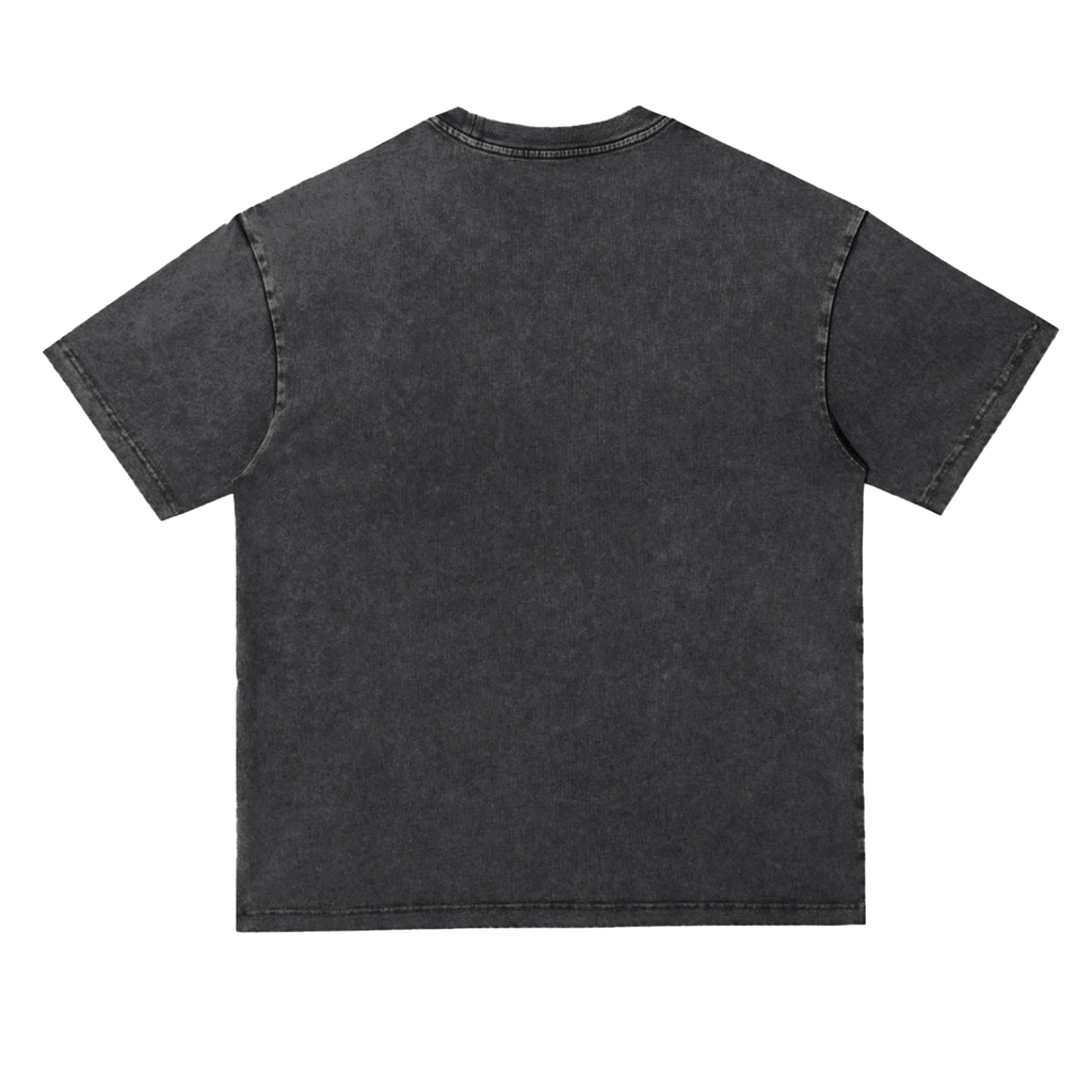 HEAT CHECKIN' THESE CHICKENS Snow Washed Heavyweight Oversize T-Shirt