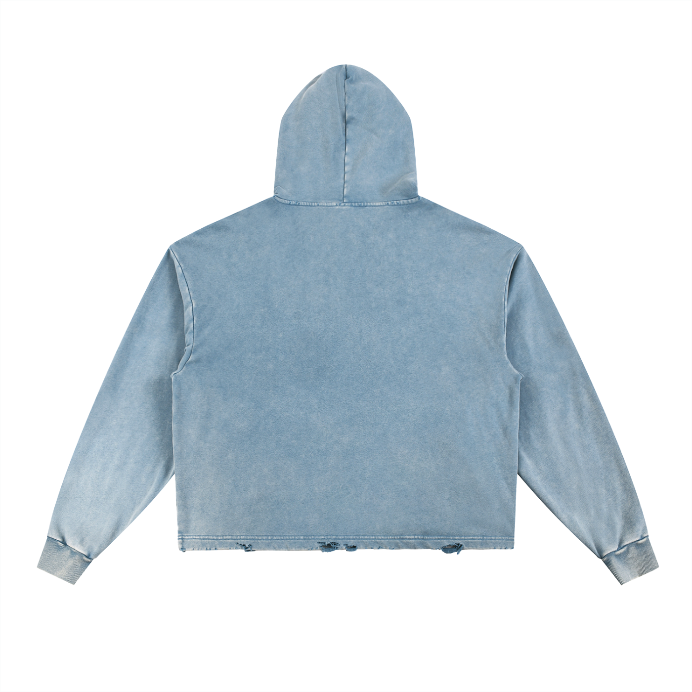IT'S NOT CLOCKING TO YOU Vintage Washed Frayed-Hem Hoodie