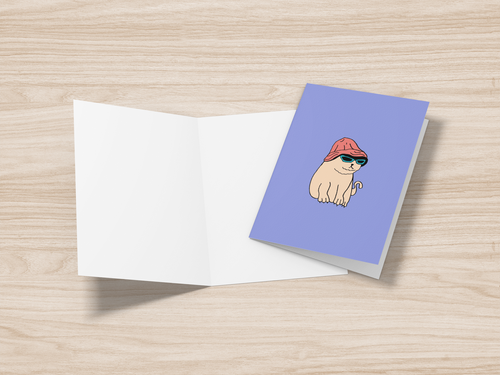 Chill Cat Pack of 10 Greeting Cards (US & CA)